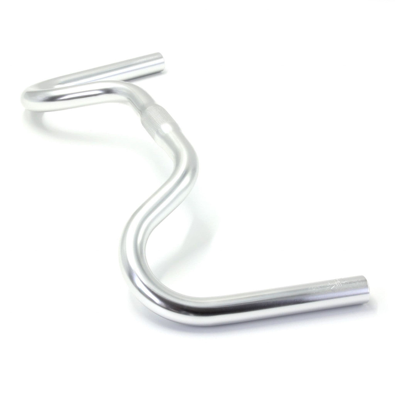 Nitto B307AA Urban Moustache Bicycle Handlebars | 25.4mm Clamp | 435mm Wide| Silver