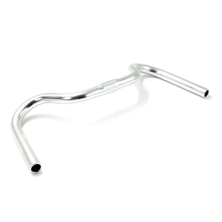 Nitto B307AA Urban Moustache Bicycle Handlebars | 25.4mm Clamp | 435mm Wide| Silver