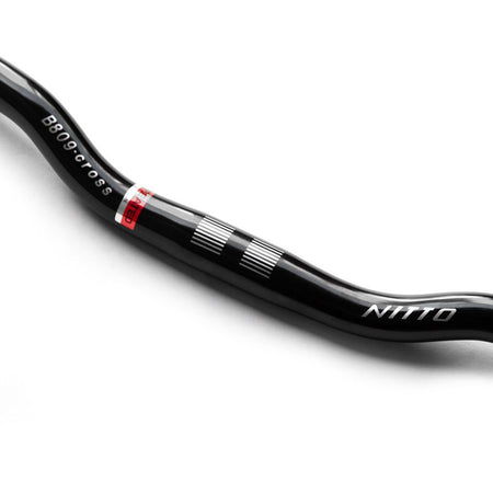 Nitto B809AA Riser Handlebars | 25.4mm Clamp | 635mm Width | Black