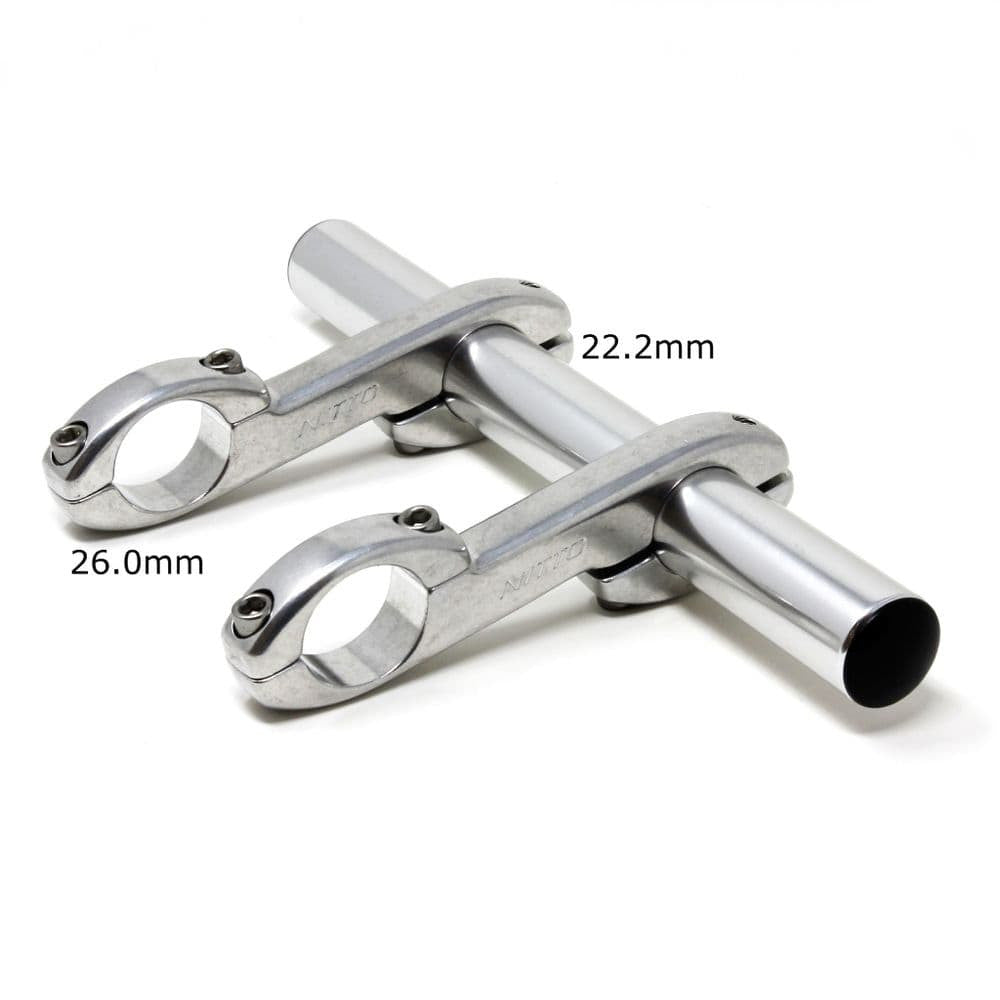 Nitto Lamp Holder 2 | 26mm Clamp | Silver