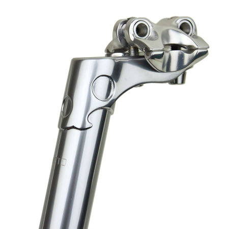 Nitto S84 Lugged Long Layback Seatpost In Silver | 27.2mm | 300mm | Cr.Mo