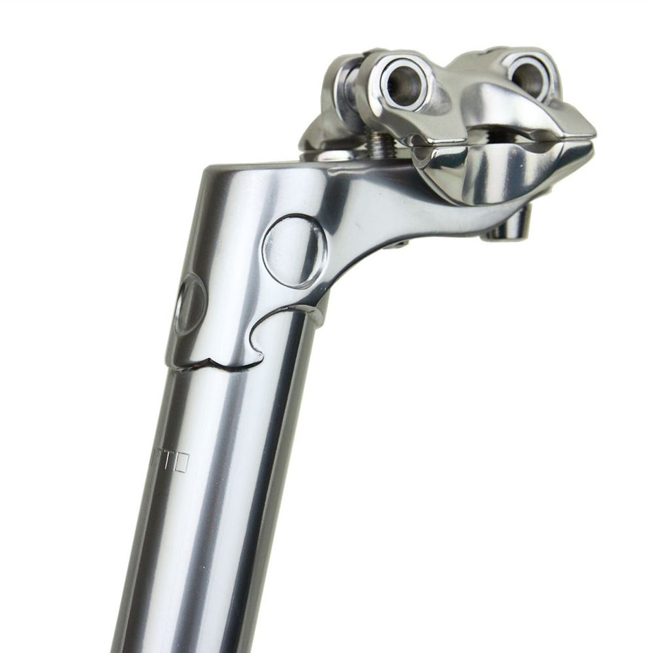Nitto S84 Lugged Long Layback Seatpost In Silver | 27.2mm | 300mm | Cr.Mo