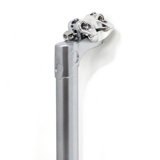Nitto S84 Lugged Long Layback Seatpost In Silver | 27.2mm | 300mm | Cr.Mo