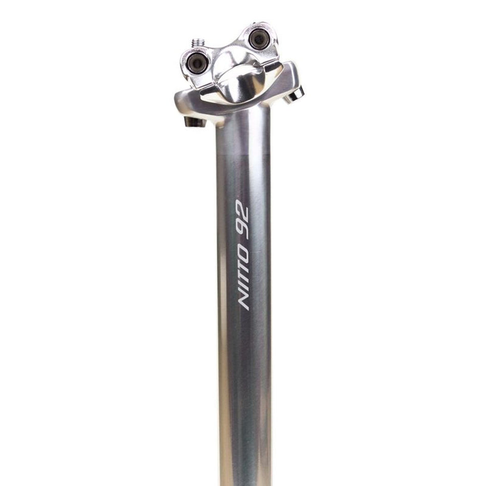 Nitto S92 Inline Seatpost | 27.2mm Clamp | Length 300mm | Silver