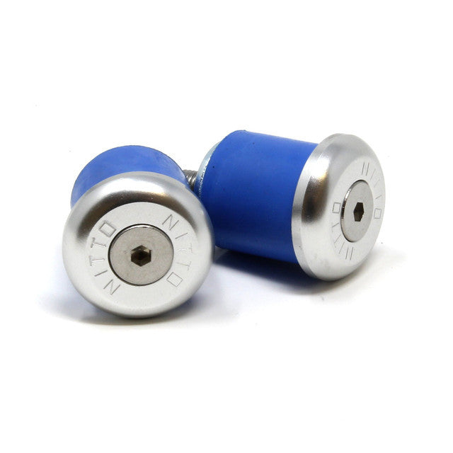 Nitto EC-01 Bar End Plugs For Road Handlebars | Silver