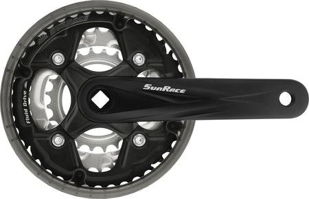 SunRace FCM500 7/8 Speed Triple Bicycle Chainset 42/34/24T 170mm