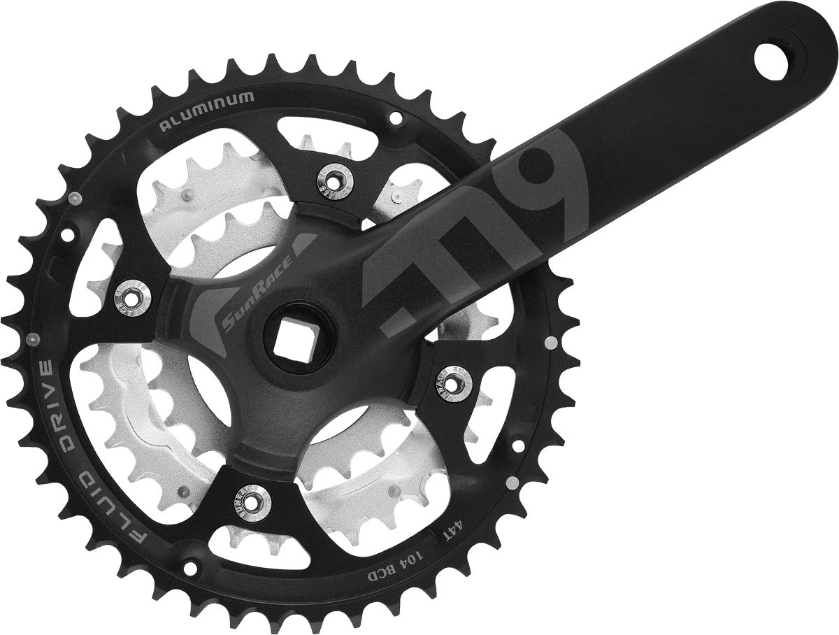SunRace FCM914 9 Speed Triple Chainset 44/32/22T 175mm