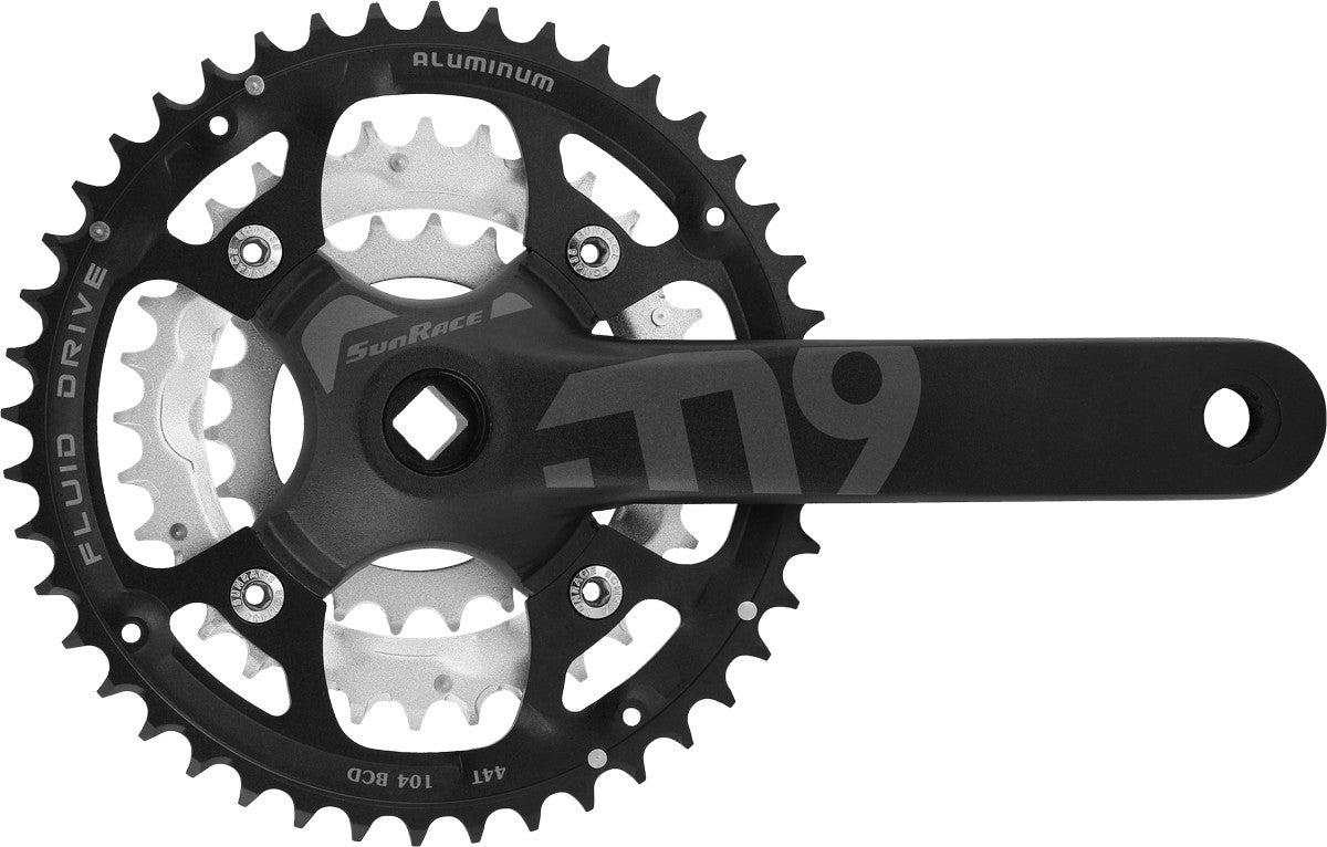 SunRace FCM914 9 Speed Triple Chainset 44/32/22T 175mm
