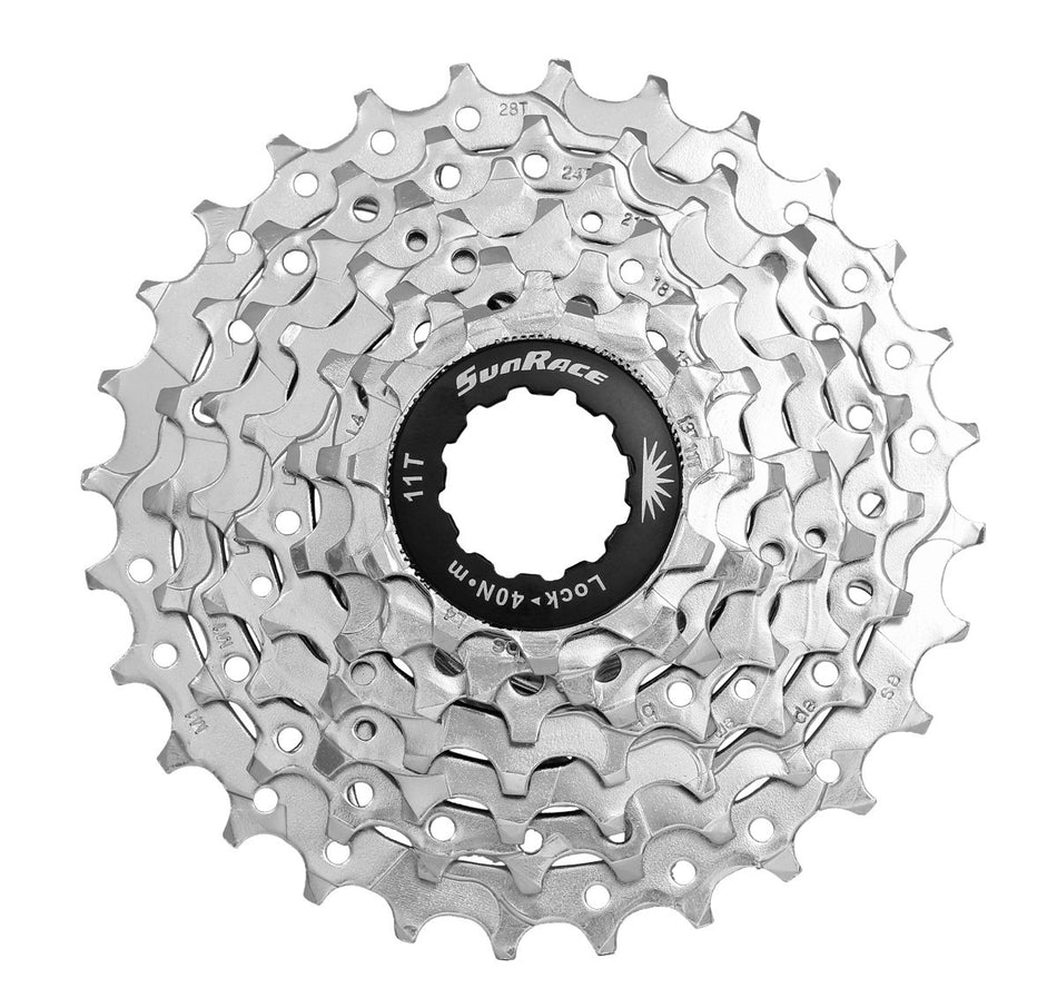 SunRace CSM63 7 Speed MTB Nickel Bicycle Cassette 12-28T