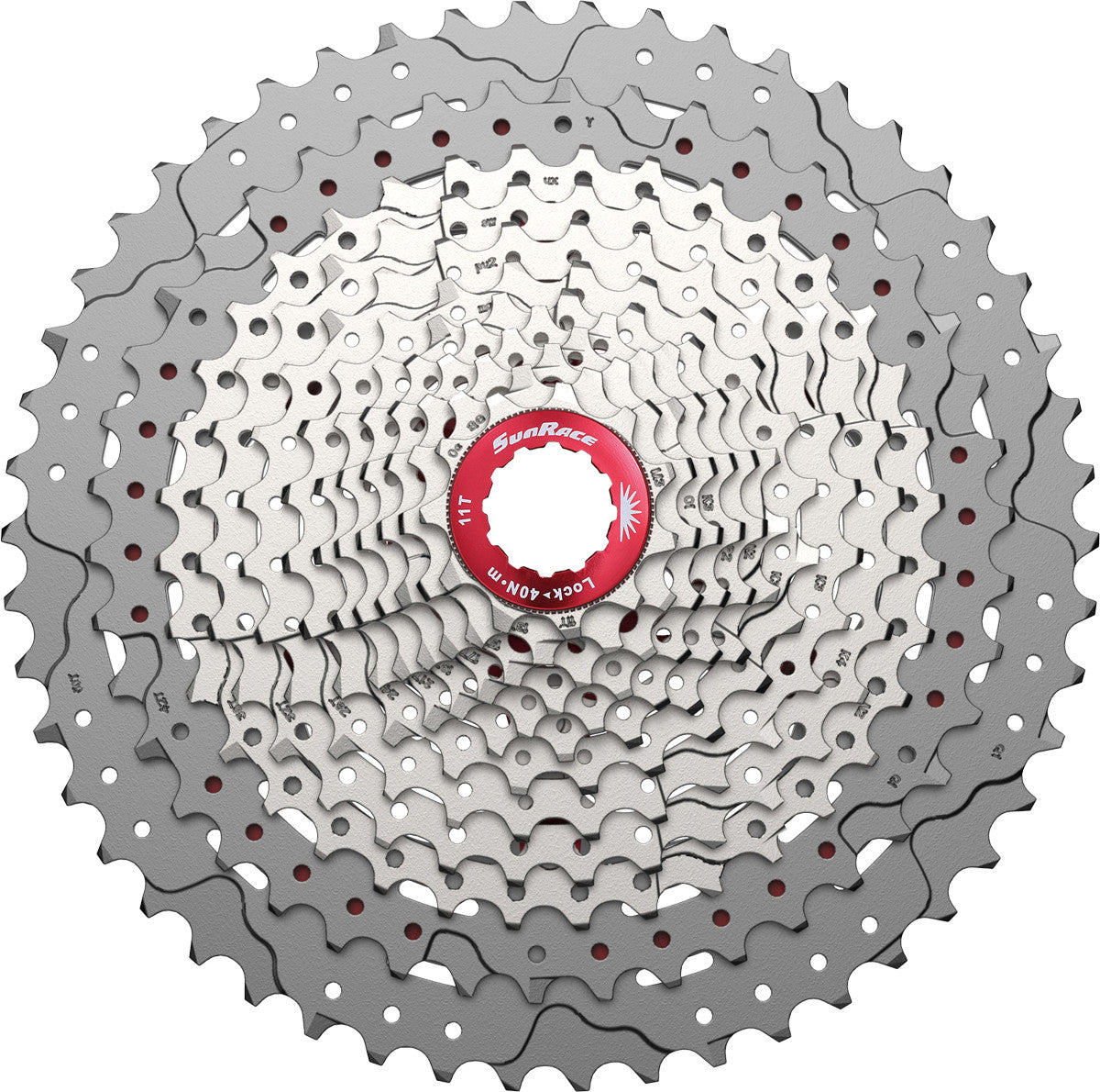 SunRace CSMZ90 12 Speed MTB Wide Ratio Metallic Cassette 11-50T