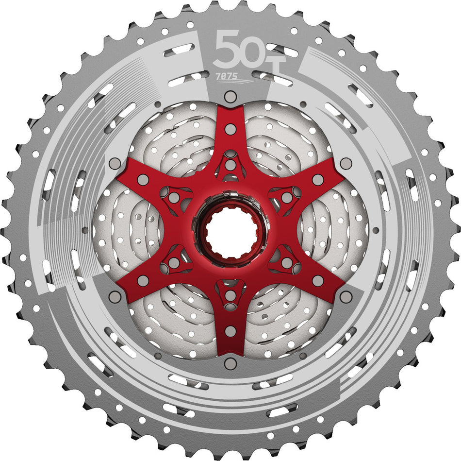 SunRace CSMZ90 12 Speed MTB Wide Ratio Metallic Cassette 11-50T