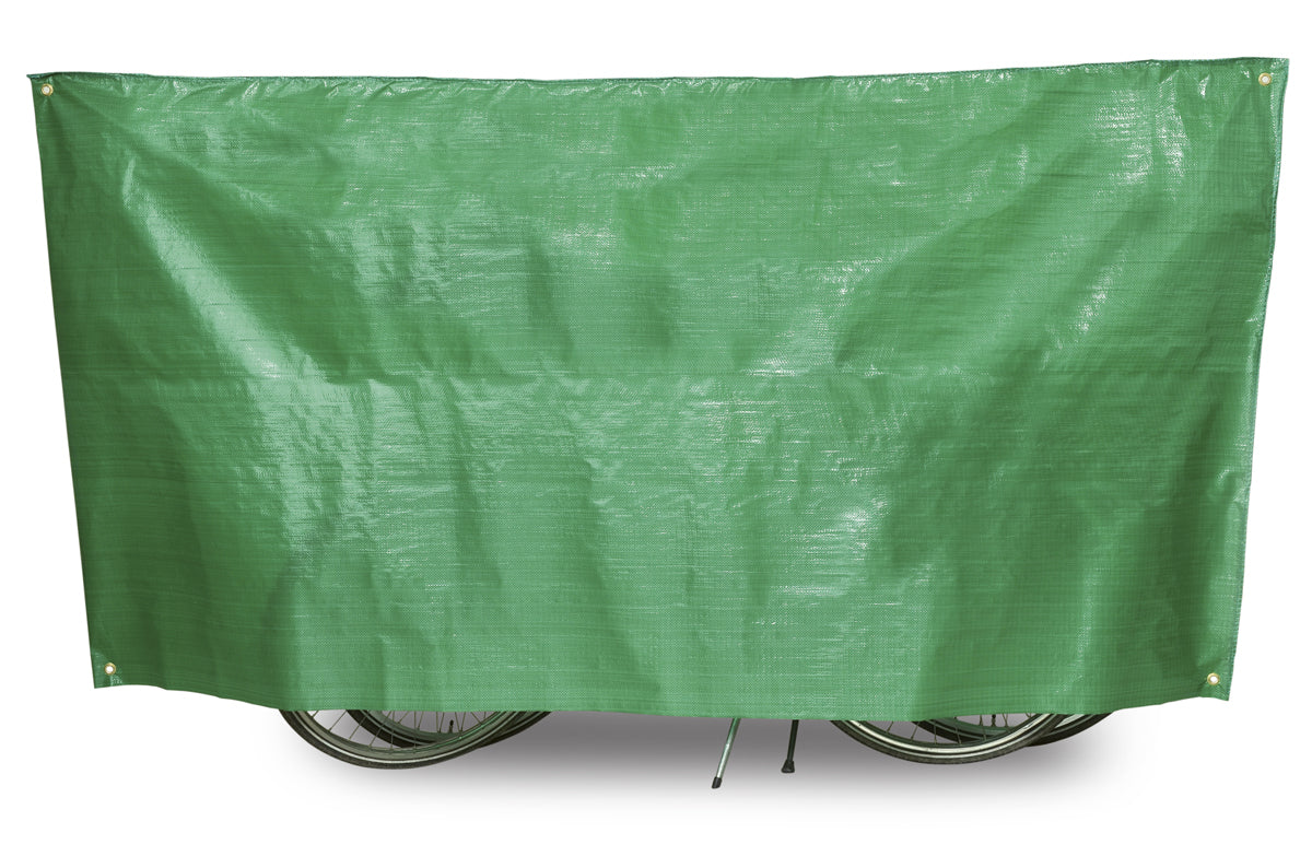 VK "Super Duo" waterproof lightweight bicycle cover in green, ideal protection for two bicycles.