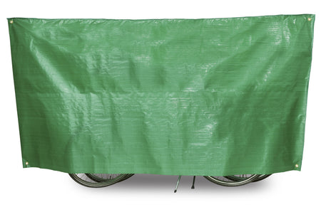 VK "Super Duo" waterproof lightweight bicycle cover in green, ideal protection for two bicycles.