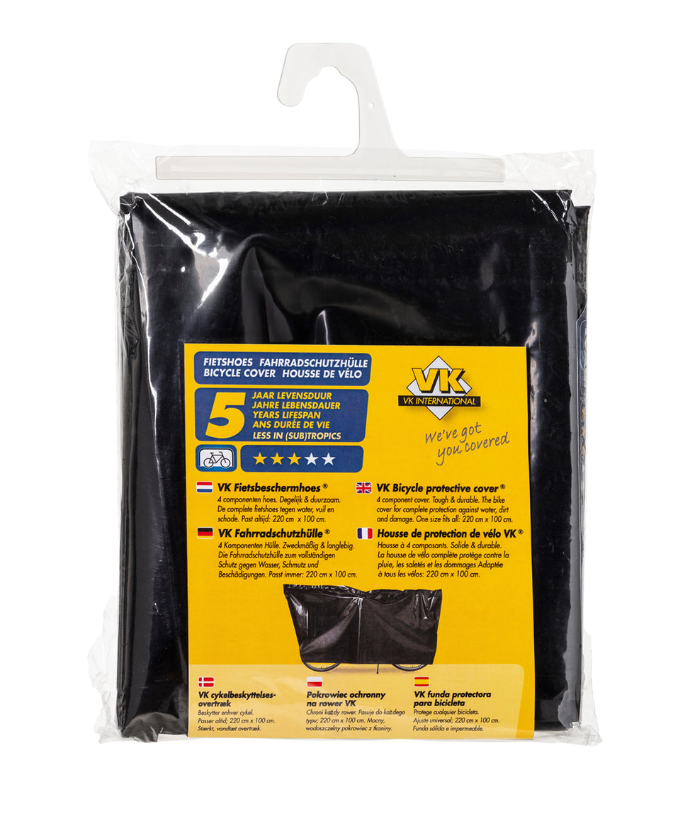 VK Basic Bicycle Cover waterproof bicycle cover packaging, designed for bike protection and durability.