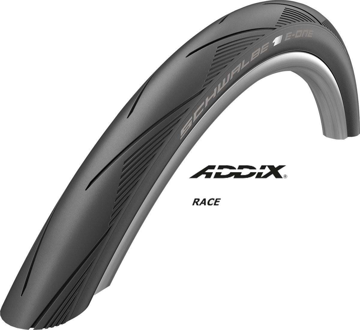 Schwalbe Addix-Race E-One Evo V-Guard Folding E-Bike Tyre In Black