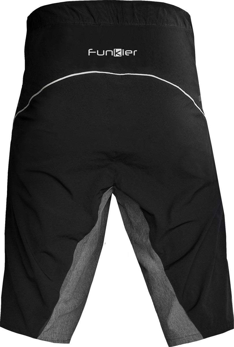 Funkier Trak Pro MTB Baggy Shorts in Black/Grey