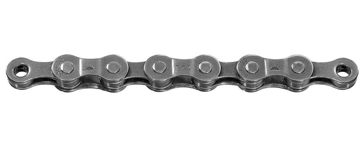 SunRace 8 Speed 116 Link 1/2" x 3/32" Bicycle Chain in Silver
