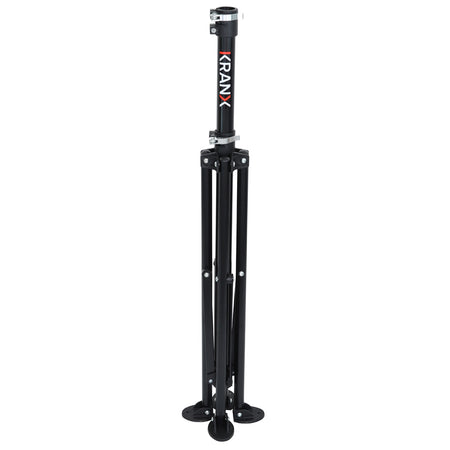 KranX Home Repair Bike Work Stand folded position showcasing adjustable bike work stand for easy storage and transport.