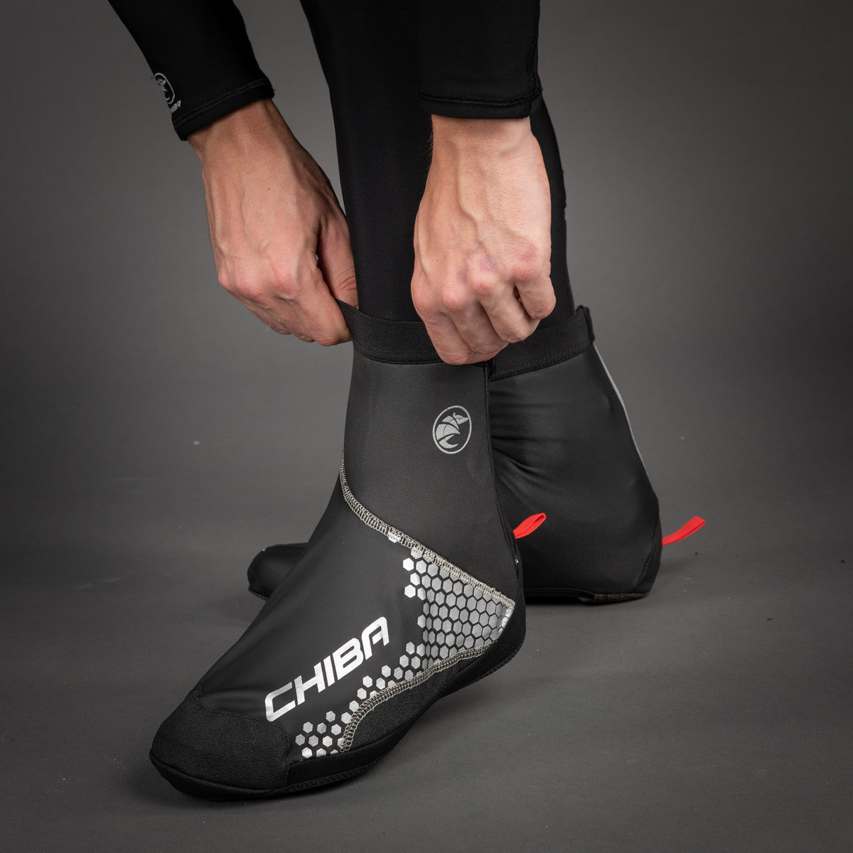 Chiba MTB Waterproof Windproof Cycling Overshoes In Black