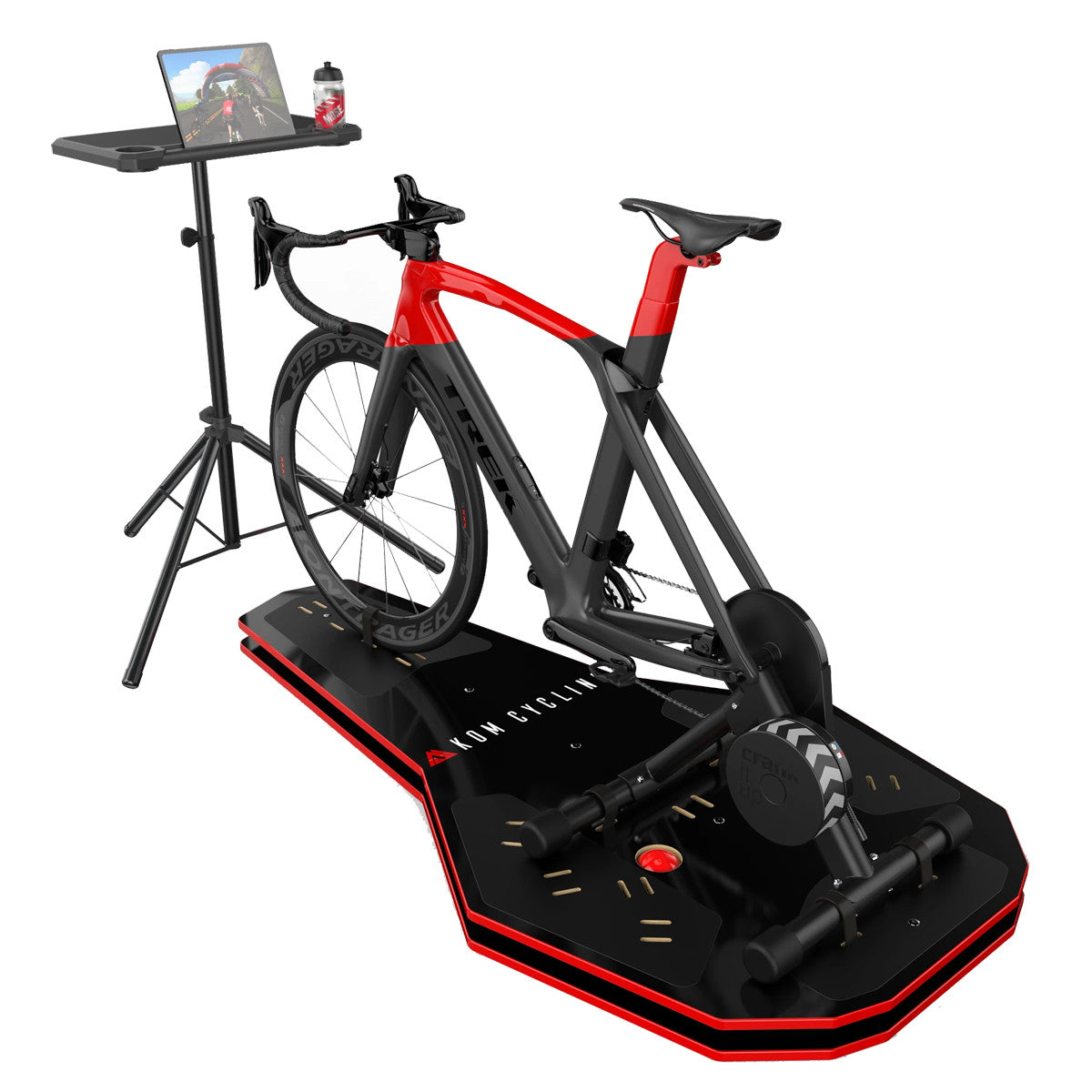 KOM Indoor Cycling Media Display Desk Adjustable Tripod Workstation