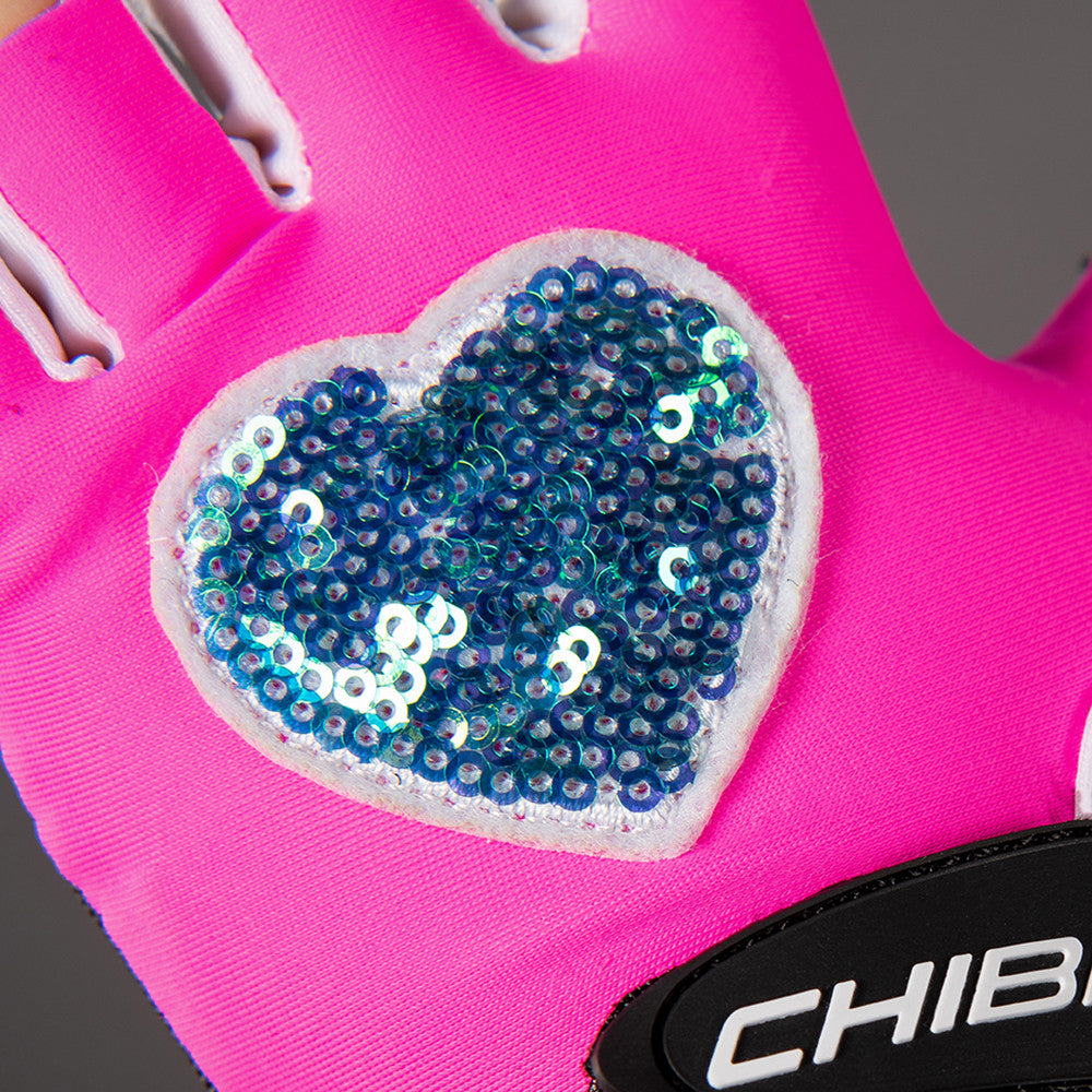 Chiba Children's Cool Cycling Road MTB Leisure Mitt In Neon Pink
