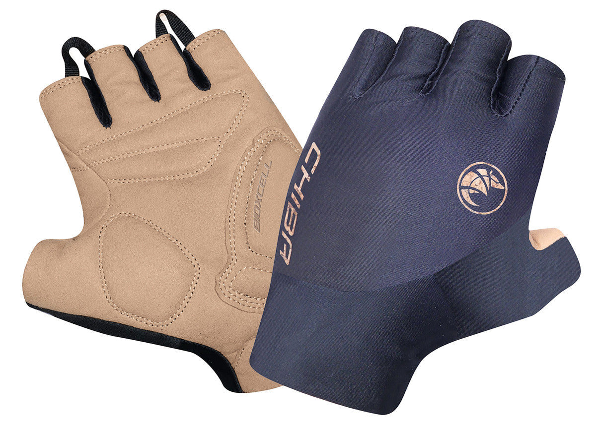 Chiba Bio-X-Cell "Eco" Pro Padded Cycling Mitts In Dark Grey RRP £34.99