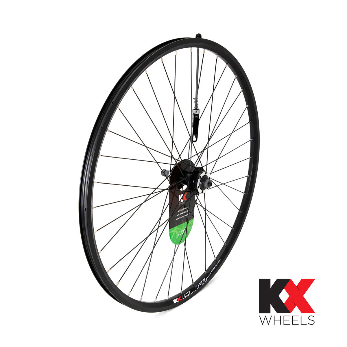 KX Hybrid Doublewall Q/R Screw On Disc Brake Wheel In Black Front Or Rear In Black