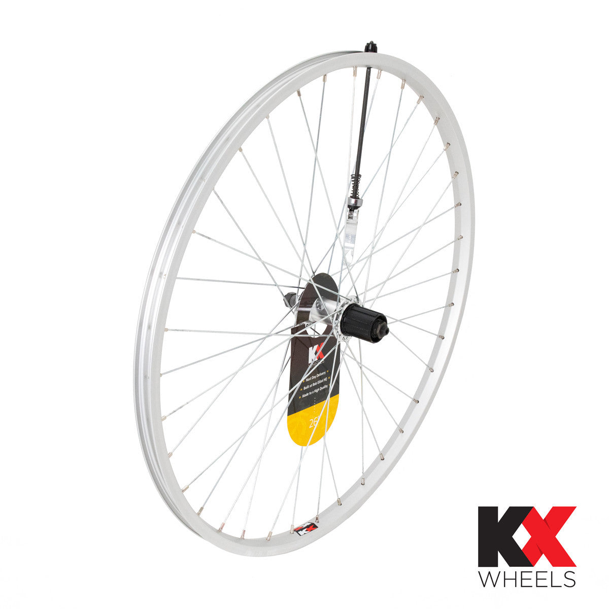 KX MTB 26" Doublewall Q/R Rim Brake Wheel Black Or Silver