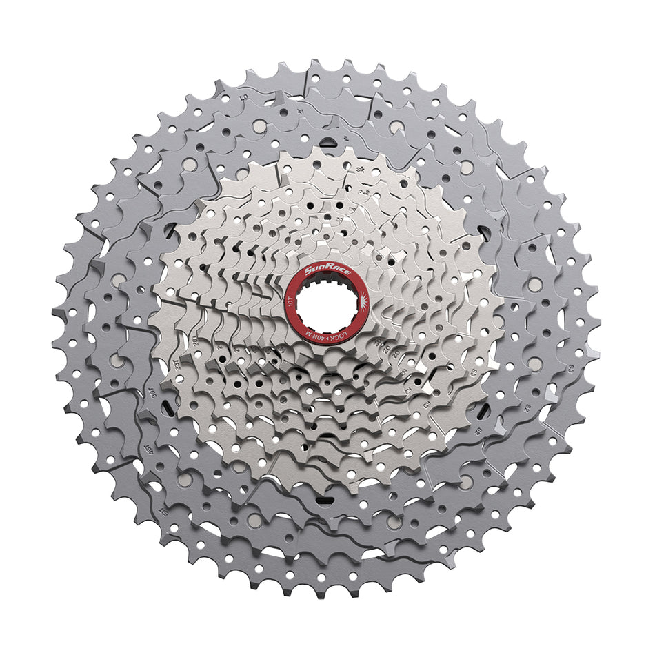 SunRace CSMZ933 12 Speed MTB Microspline Cassette 10-51T in Metallic