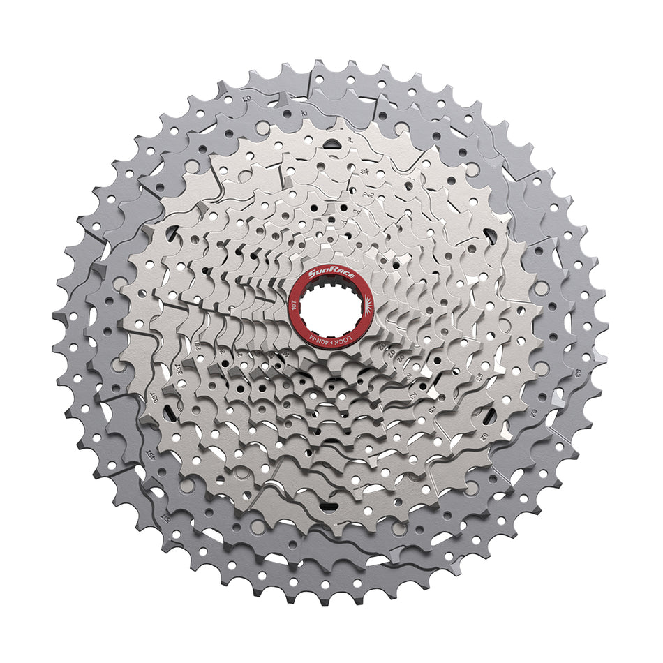 SunRace CSMZ932 12 Speed MTB Microspline Cassette 10-51T in Silver/Grey