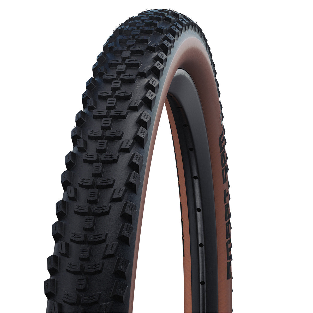 Schwalbe Smart Sam Performance Wired MTB E-Bike All Round Tyre in Black/Bronze
