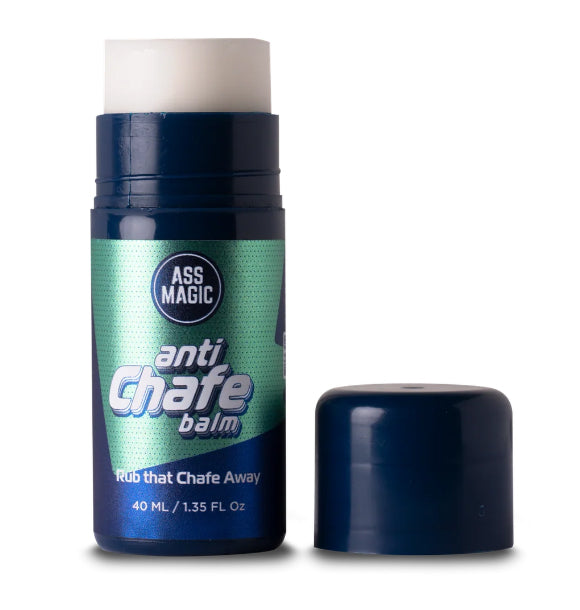 Ass Magic Anti Chafe Balm 40ml, an essential anti chafe balm for athletes to prevent chafing during workouts.