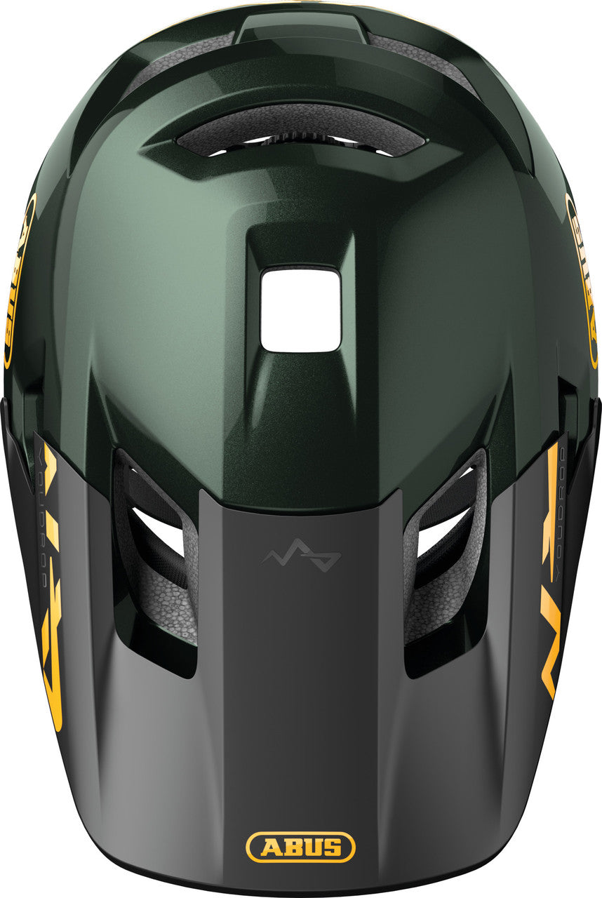 ABUS YouDrop Kids MTB Helmet in Moss Green (48-55cm)