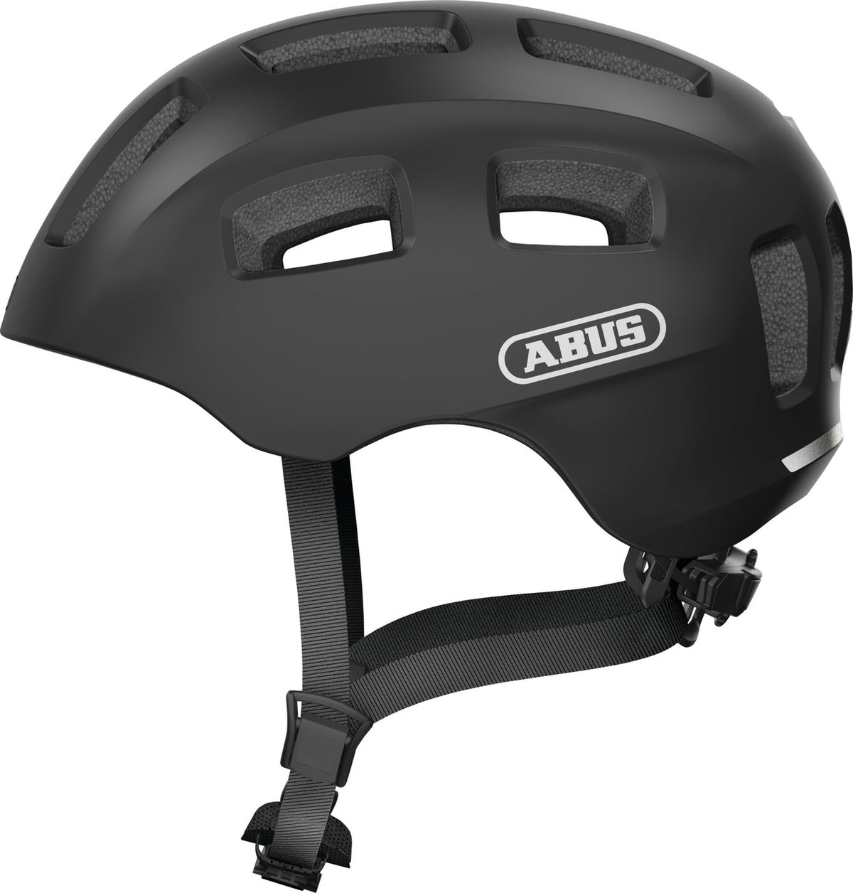 ABUS Youn-I 2.0 Kids Leisure Helmet With Integrated Rear LED Light In Velvet Black