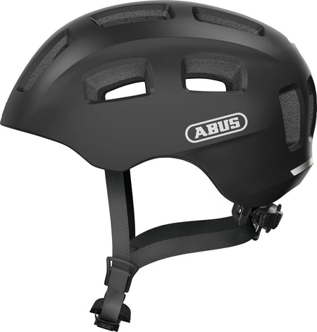 ABUS Youn-I 2.0 Kids Leisure Helmet With Integrated Rear LED Light In Velvet Black