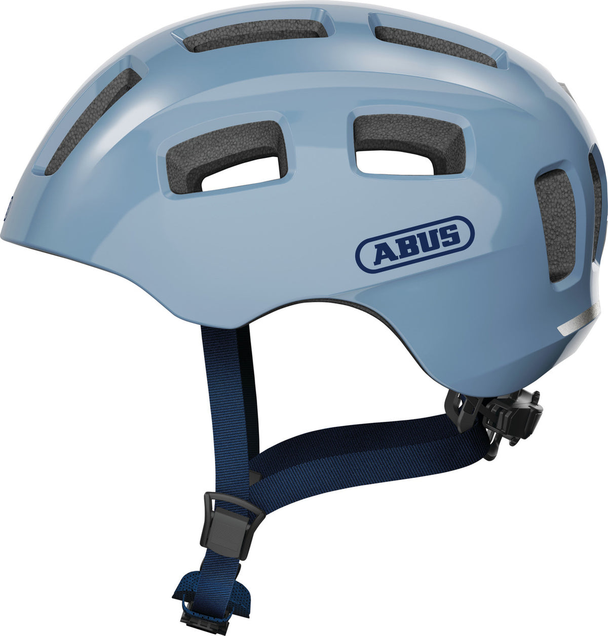 ABUS Youn-I 2.0 Kids Leisure Helmet With Integrated Rear LED Light In Glacier Blue