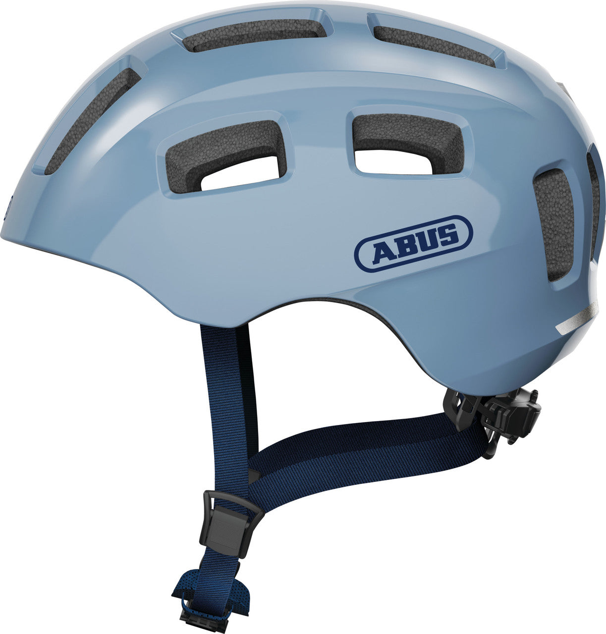 ABUS Youn-I 2.0 Kids Leisure Helmet With Integrated Rear LED Light In Glacier Blue