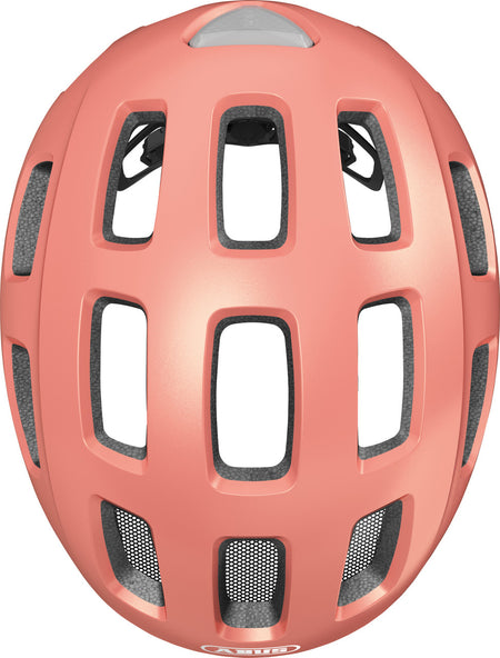 ABUS Youn-I 2.0 Kids Leisure Helmet With Integrated Rear LED Light In Rose Gold