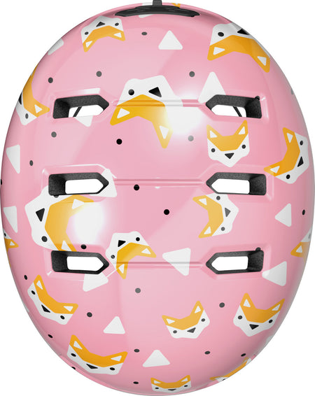 ABUS Skurb Kids Skate Helmet in Rose Foxes