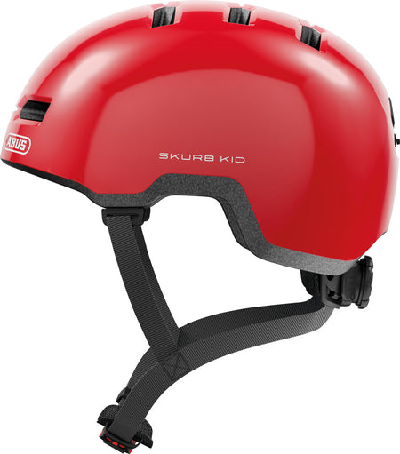 ABUS Skurb Kids Skate Helmet in Shiny Red