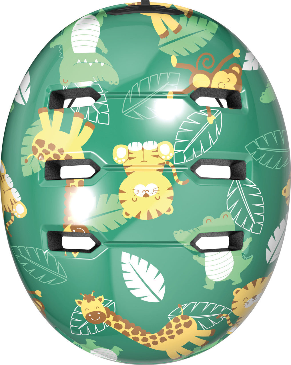 ABUS Skurb Kids Skate Helmet in Green Jungle