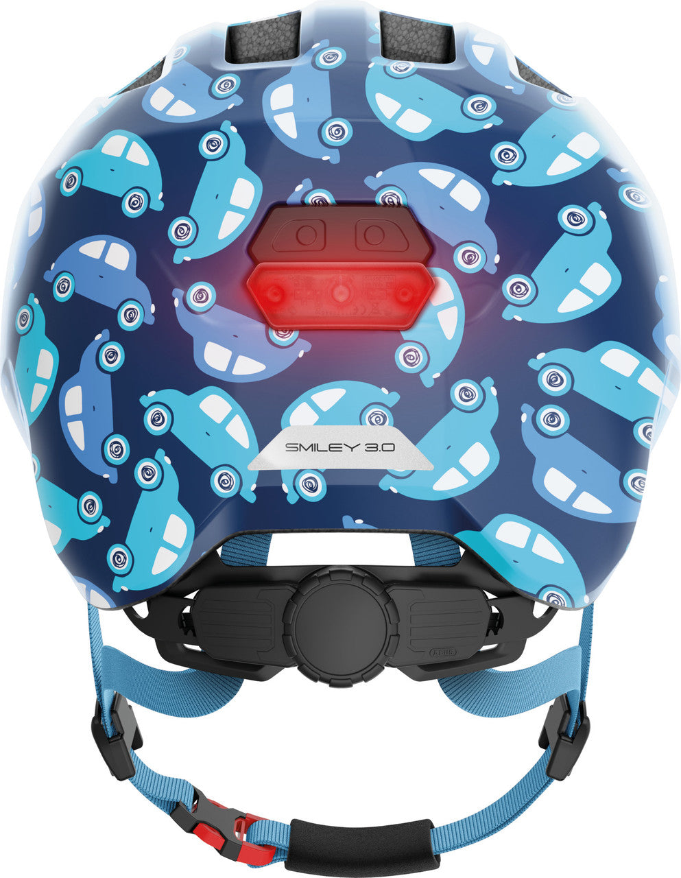 ABUS Smiley 3.0 Kids Leisure Helmet With LED Light In Blue Car