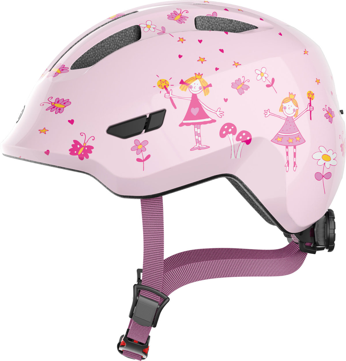 ABUS Smiley 3.0 Kids Leisure Bicycle Helmet In Rose Princess