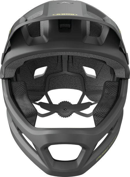 ABUS YouDrop FF Kids Full Face MTB Helmet In Velvet Black Fits- 48-55cm