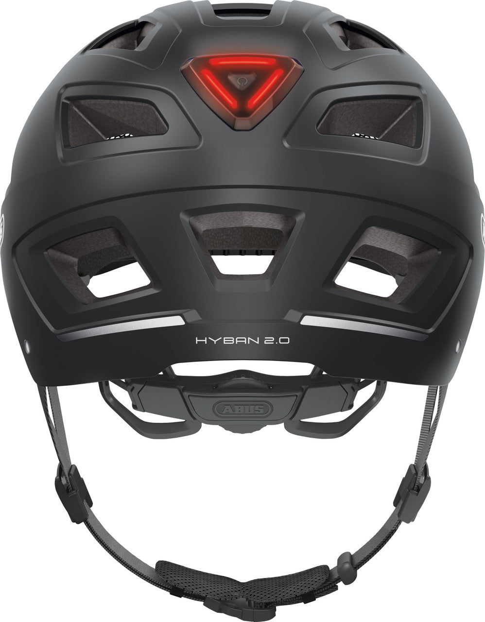 ABUS Hyban 2.0 Urban Helmet With Rear LED Light in Velvet Black