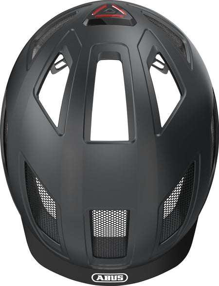 ABUS Hyban 2.0 Urban Helmet With Rear LED Light in Velvet Black