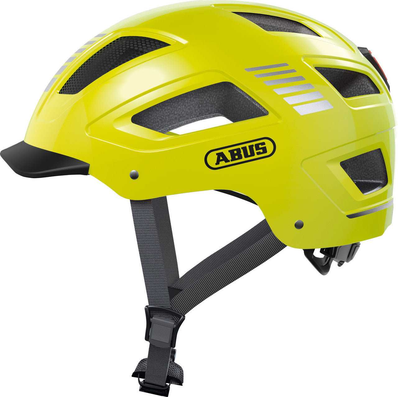 ABUS Hyban 2.0 Urban Helmet With Rear LED Light in Signal Yellow