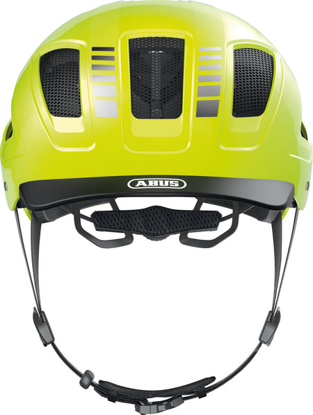 ABUS Hyban 2.0 Urban Helmet With Rear LED Light in Signal Yellow