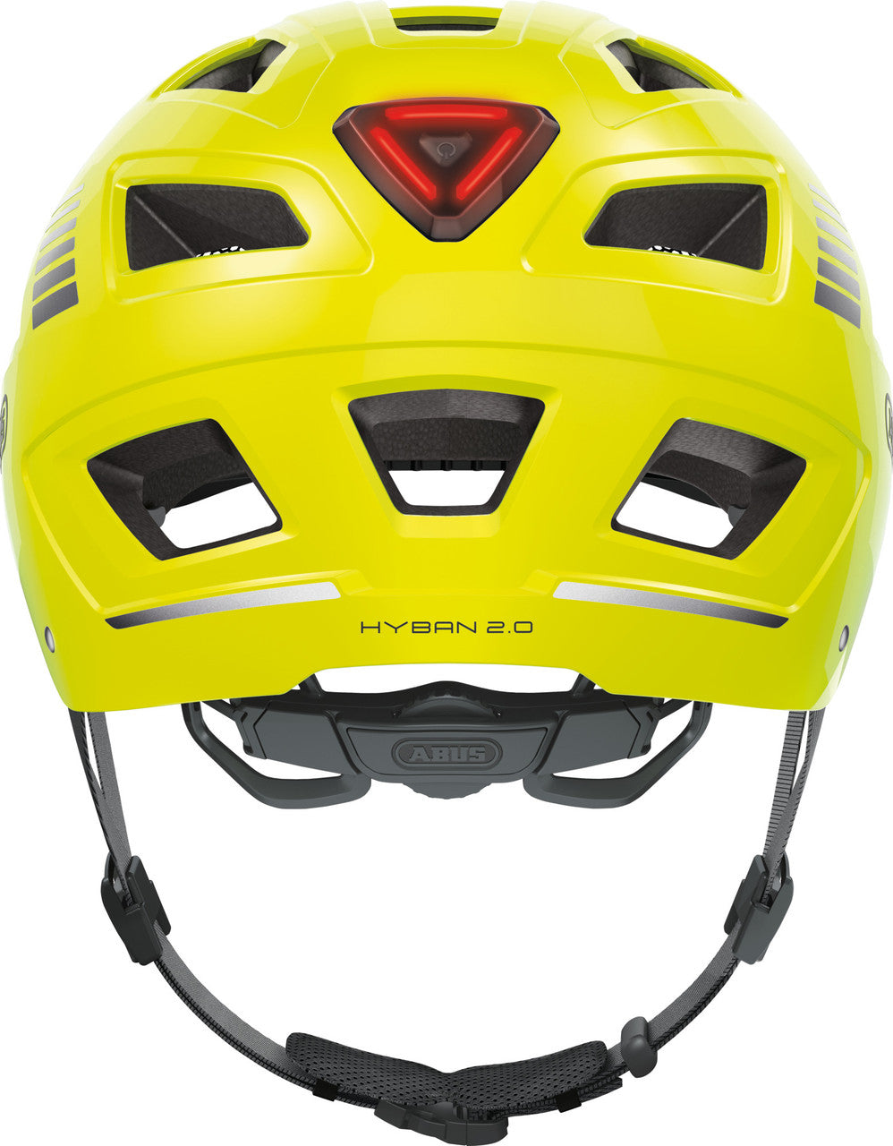ABUS Hyban 2.0 Urban Helmet With Rear LED Light in Signal Yellow