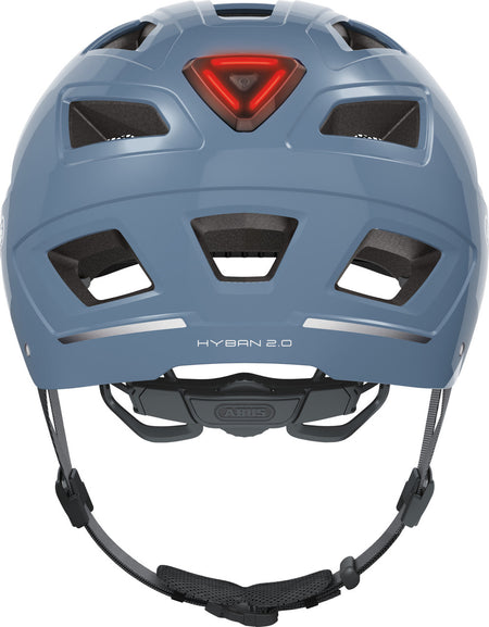 ABUS Hyban 2.0 Urban Helmet With Rear LED Light in Glacier Blue